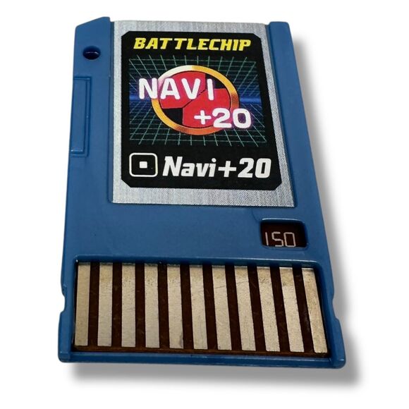 MegaMan Battle Chip Navi+20 150 for Mega Man PET 2004 Takara - Picture 1 of 3